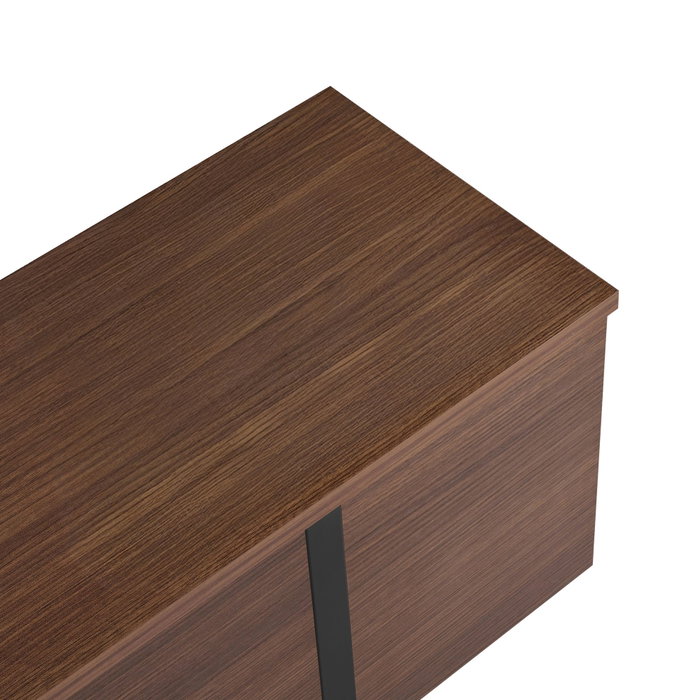 Nordure Soporte para TV Milano Nogal y Negro